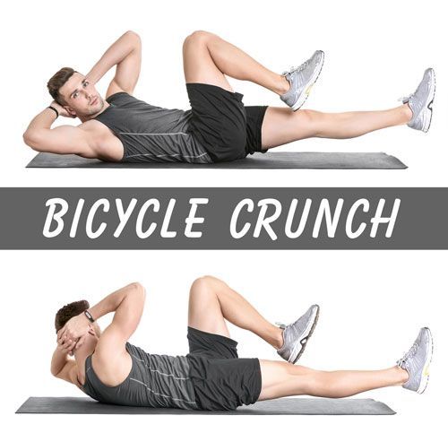 Vélo Crunch Workout: La bonne façon de faire de l'exercice, les avantages et les erreurs de type