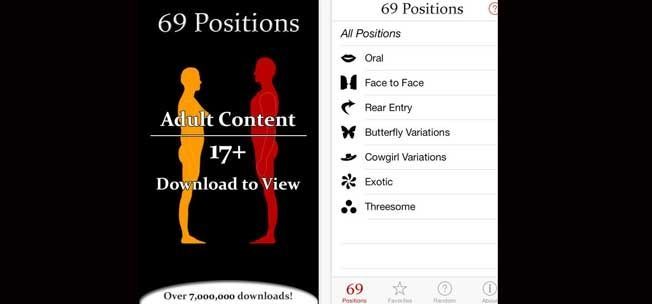 69 positions - Meilleure application de sexe