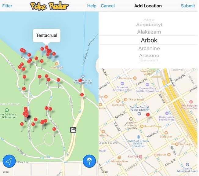 Esta nueva aplicación llamada Poke Radar te ayuda a encontrar Pokémon raros mientras juegas Pokémon Go