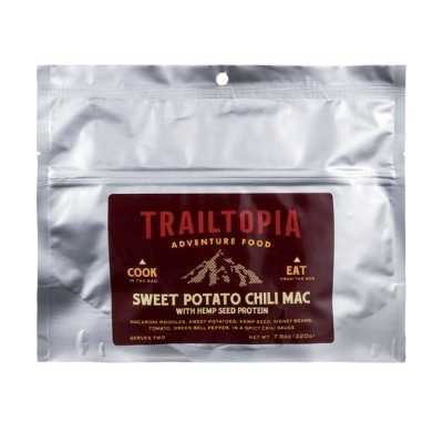 Trailtopia cartofi dulci chili mac