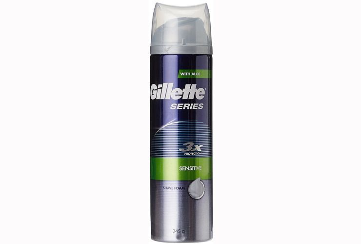Gillette Series 3x Protection Sensitive Schiuma da barba con aloe