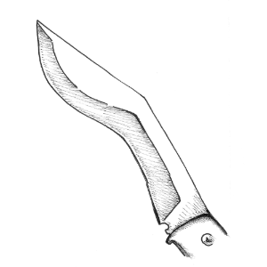 lame de couteau de poche kukri