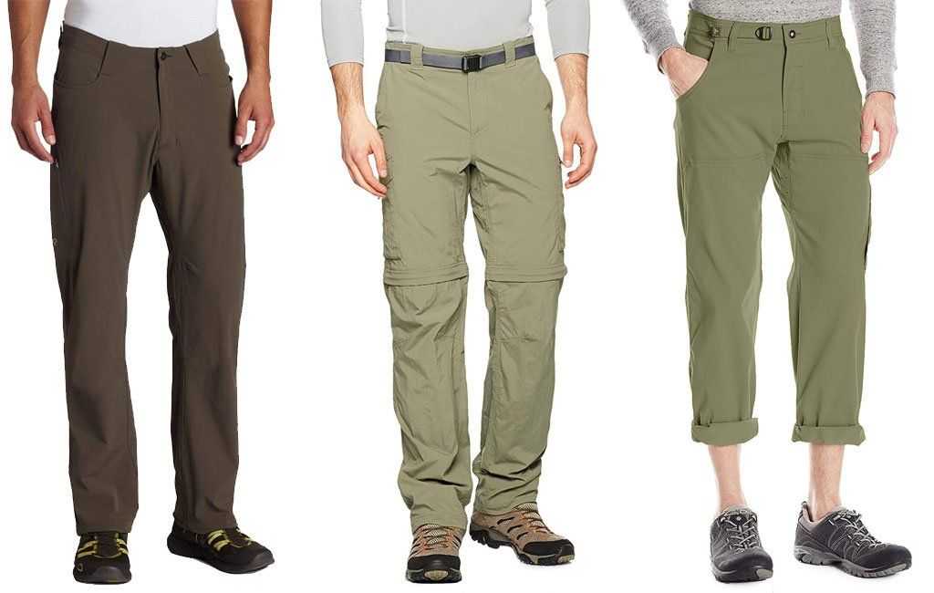 diferentes tipos de pantalones de senderismo
