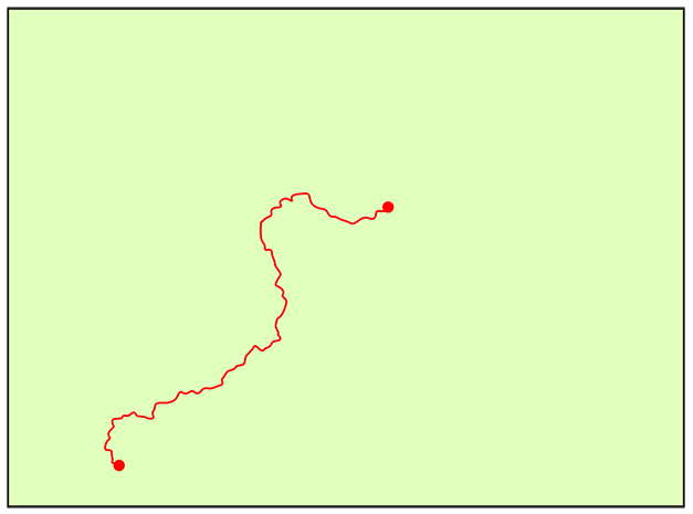 کولوراڈو ٹریل کا نقشہ