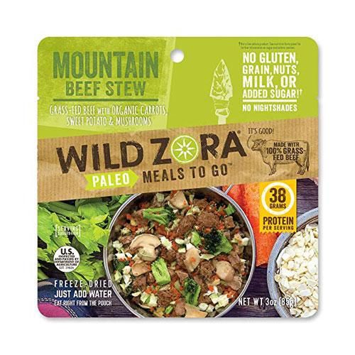 Wild zora paleo أفضل العلامات التجارية للأطعمة المجففة بالتجميد لحقائب الظهر