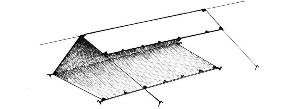 конфигурациите на подслона за свръхлеки брезенти c-fly клин