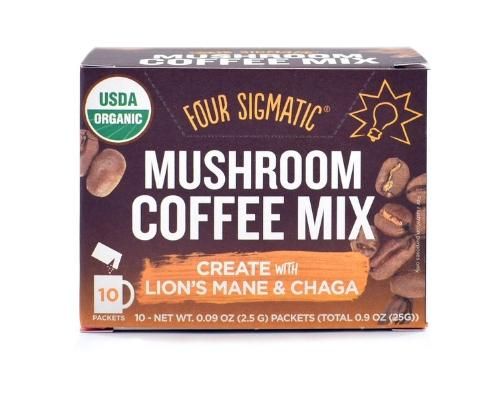 quatre champignons de café instantané sigmatic