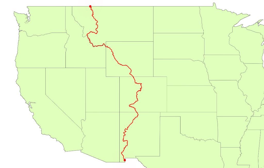 continentale kloof trail kaart