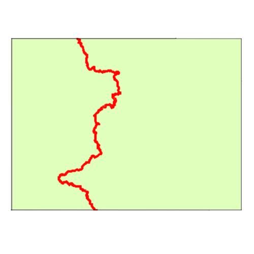 zemljevid poti celinskih delitev - Kolorado
