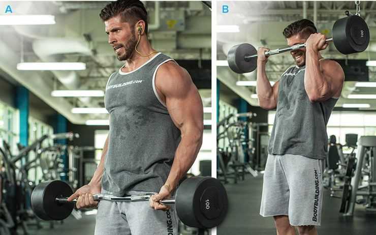 Varianty bicepsového zvlnění k nastartování svalového růstu