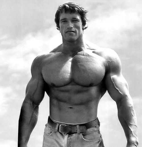 Kaip gauti storą ir plačią krūtinę, kaip Arnoldas Schwarzeneggeris