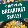   Pinterest ग्राफिक रीडिंग"Camping Breakfast Skillet"