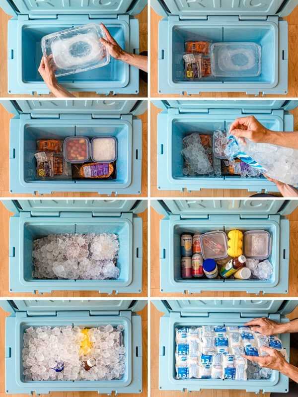 Wie man eine Kühlbox packt – Schritt-für-Schritt-Fotos