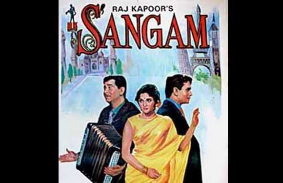 Rakastuskolmioita Bollywood-elokuvissa - Sangam (1964)