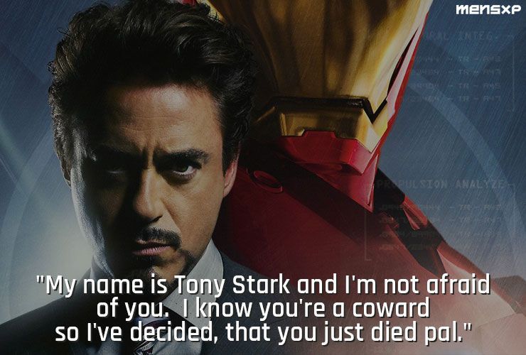 टोनी स्टार्क ने साबित करते हुए उद्धरण दिया है