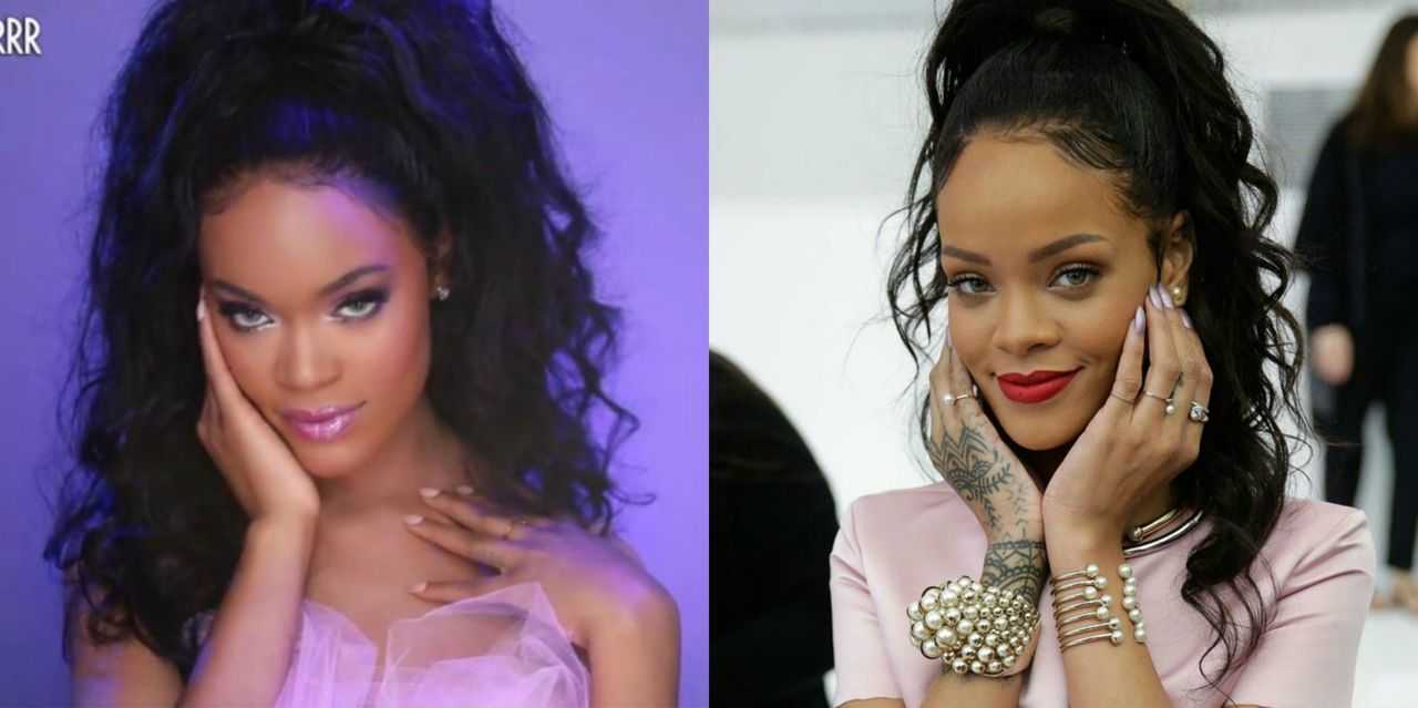 Rihannal on silmatorkav välimus ja nii