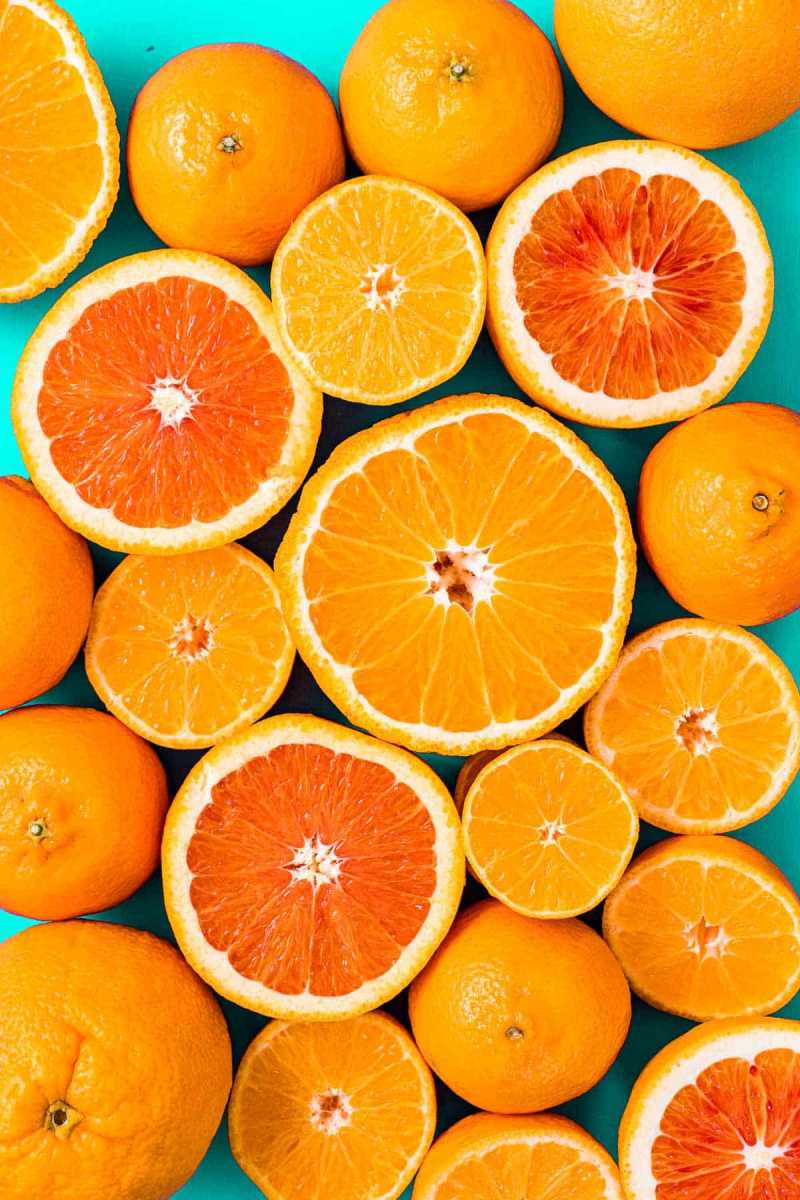   Bamba, Cara Cara, mandarinai ir kraujo apelsinai.