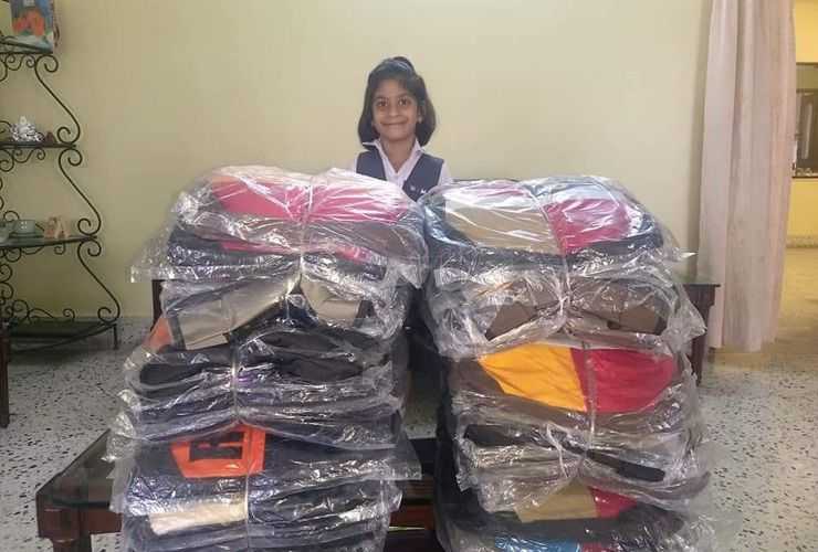 Une fille de 6 ans de Nagpur fait don de 4800 sacs d