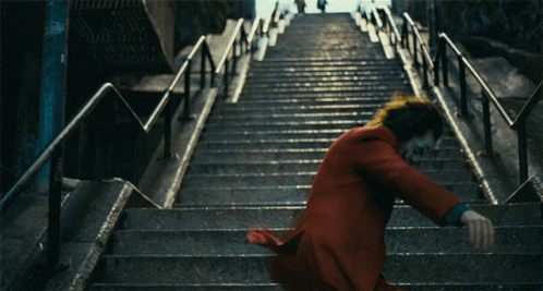 Alguna persona afortunada pudo ver la ahora icónica escena de las escaleras de 'Joker' en tiempo real y estamos tan celosos
