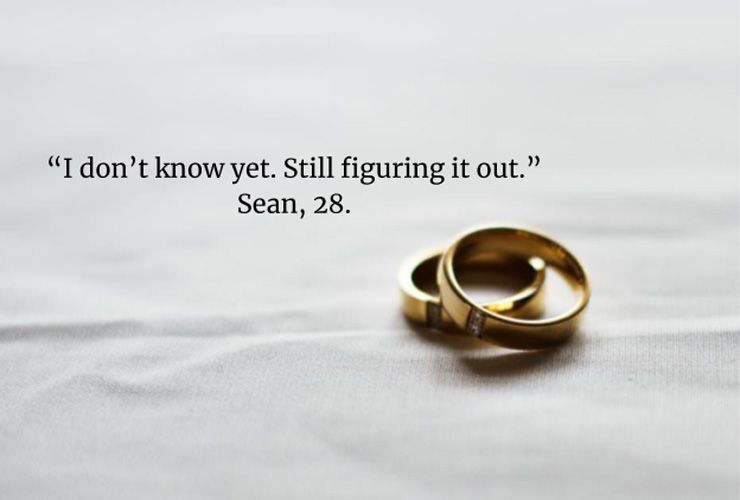 8 húszas éveiben járó férfi arról beszél, hogy mikor kell házasságot kötnie