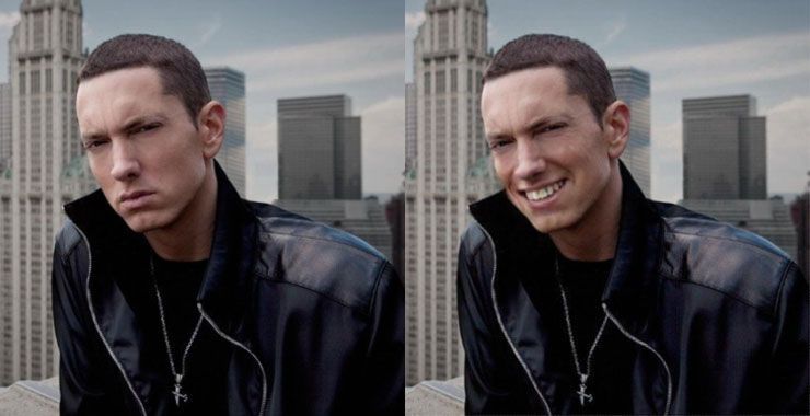Guy Photoshops Bilder av kjendiser for å få dem til å smile