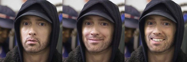 Guy Photoshops Bilder av kändisar för att få dem att le