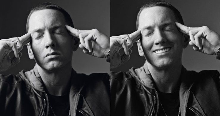 Siin on mees, kes suudab iga kuulsuse naeratada, isegi Eminemi