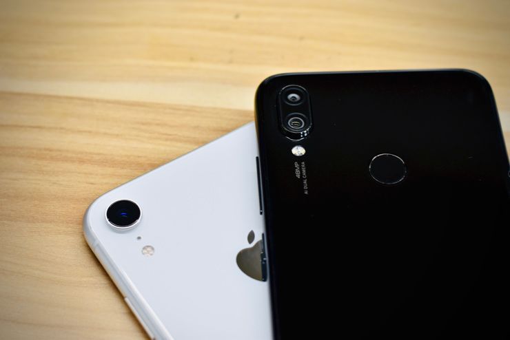 Redmi Note 7 Pro Vs iPhone XR kameru salīdzinājums