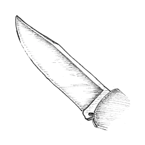   clip poin lommekniv blad
