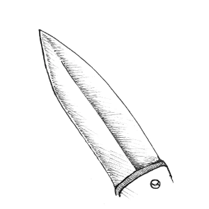   短剣ポケットナイフの刃