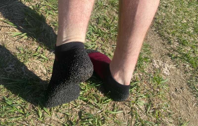   nærbilde funksjon skinners komfort sokker