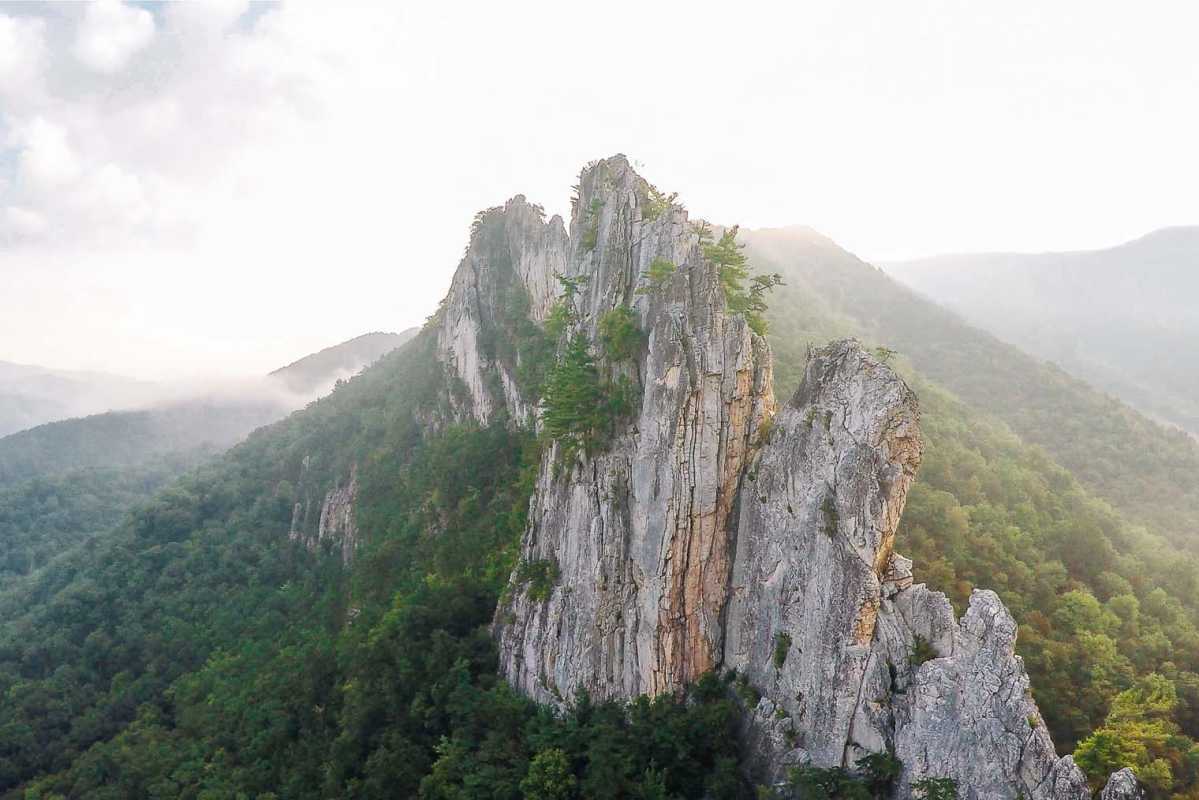 Rocas Séneca en Virginia Occidental