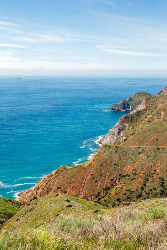 Pogled na otok Catalina i Tihi ocean