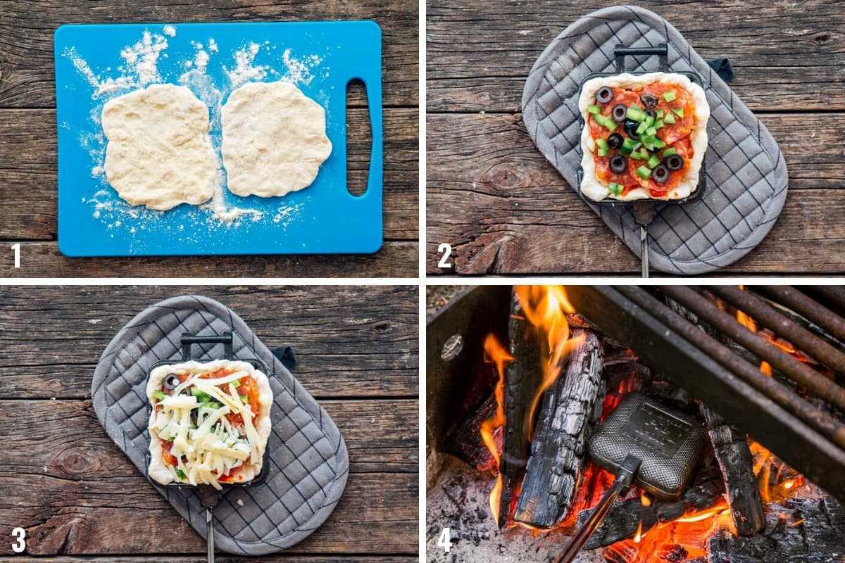 Gambar langkah demi langkah cara membuat piza besi pai