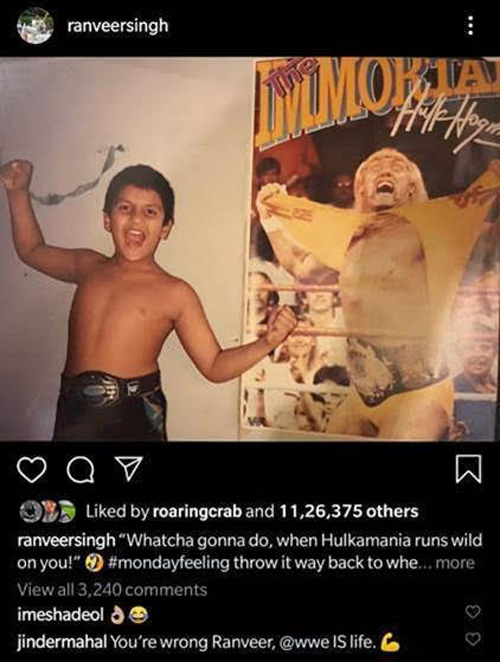Jinder Mahal začína online spor s Ranveerom Singhom po hercovi Neúmyselne „uráža“ WWE