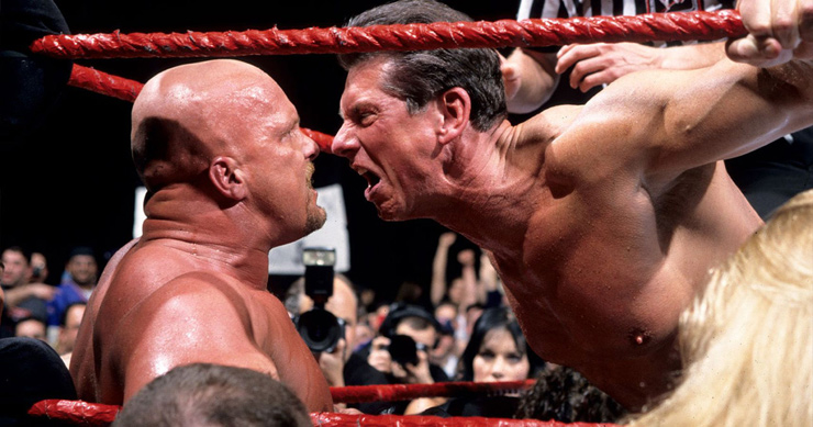 Stone Cold contre Vince McMahon