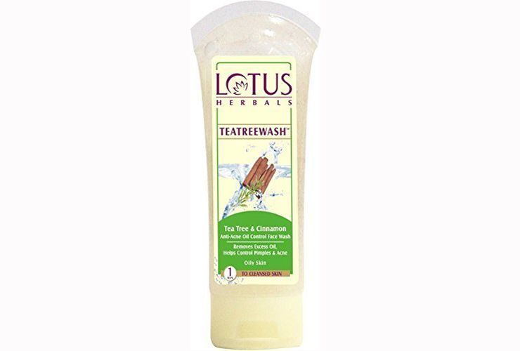 Lotus Herbals Teatervask Tea Tree and Cinnamon Anti-Acne Oil Control Face Wash