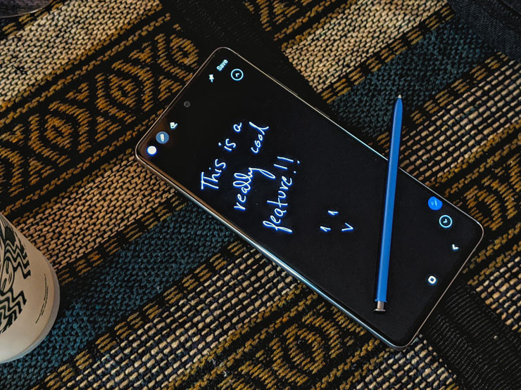 Certaines choses vraiment cool que le S Pen peut faire sur le Galaxy Note 10 Lite