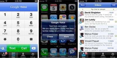 Application Google Voice pour iPhone