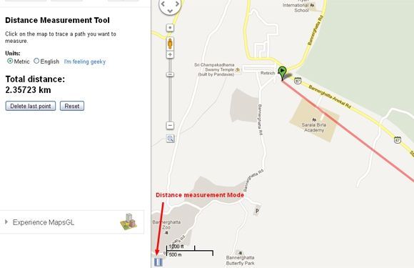 ميزات Google Earth المخفية - قياس المسافة