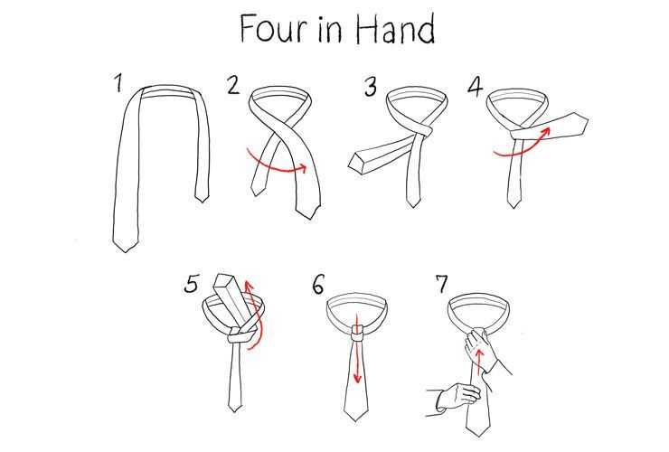 Как завязать галстук разными узлами