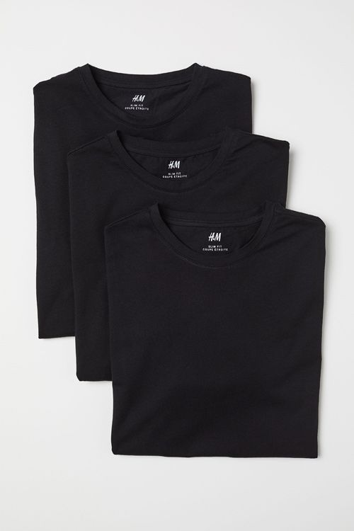 H & M Slim Fit póló (3 csomag)