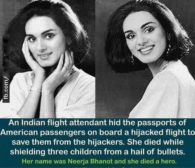 История на Неерджа Бханот, стюардесата, която почина през 1986 г. Pan Am 73 Hijack
