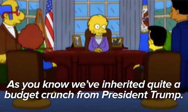 „Симпсъните“ прогнозираха, че Доналд Тръмп ще бъде президент преди 16 години!
