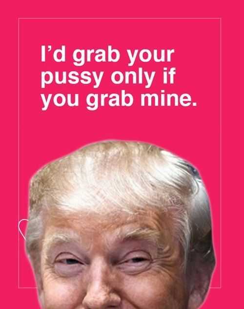 Iemand heeft Donald Trump Valentijnsdagkaarten gemaakt en ze zijn zo brutaal dat je ze naar je ex zou willen sturen