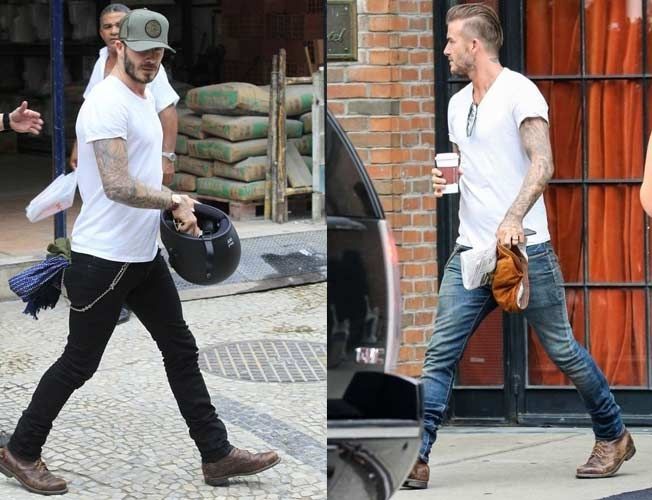 Las David Beckham õpetab teile, kuidas kanda sama paari saapaid 7 erineva riietusega